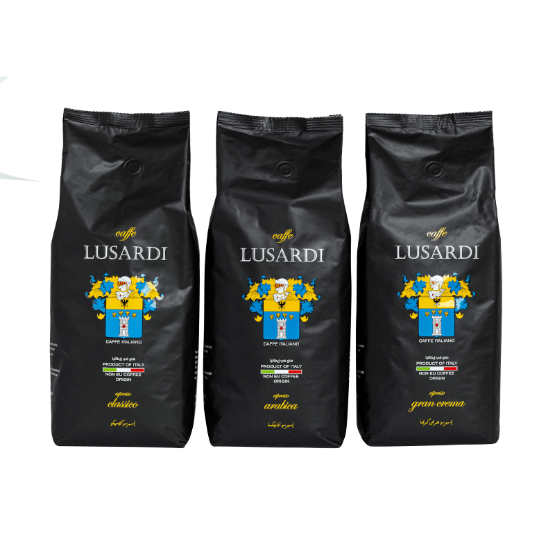 Complete range of coffee beans by Lusardi Trading
