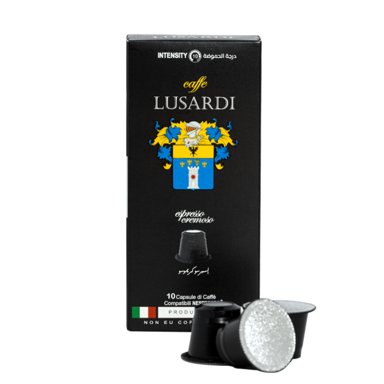 Caffe Lusardi Intense 80% Arabica 20% Robusta BLACK externe Hülse