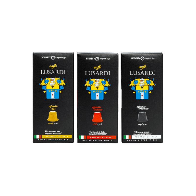 Dosettes de café compatibles avec la gamme complète Nespresso Lusardi Trading