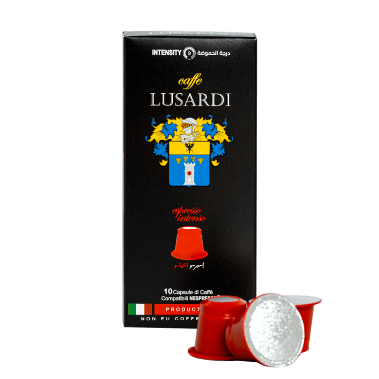 Caffe Lusardi Intense 70٪ أرابيكا 30٪ جراب روبوستا خارجي